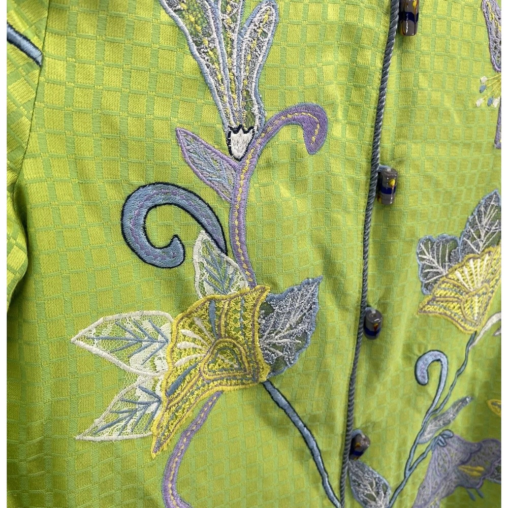 Indigo Moon Size Small Jacket Toggle Front Lined … - image 6